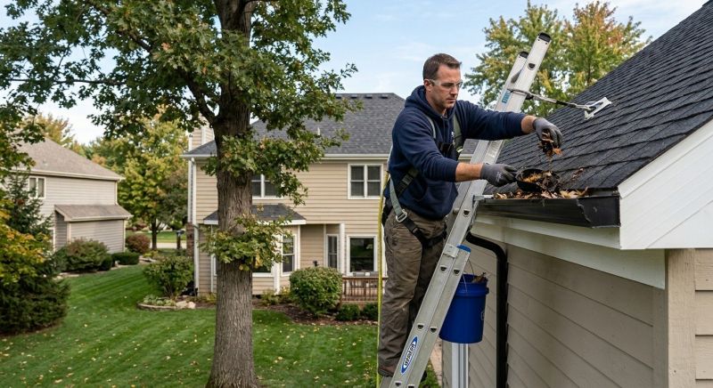 Rain Gutter Clearing in Fredericksburg, VA