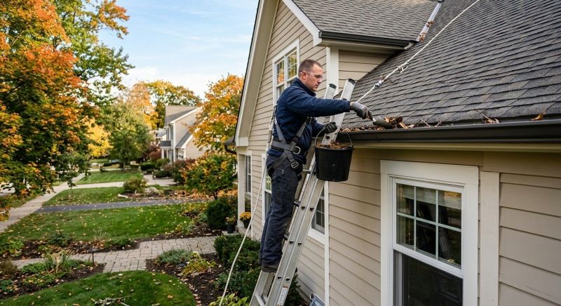 Roof Gutter Cleaning in Fredericksburg, VA